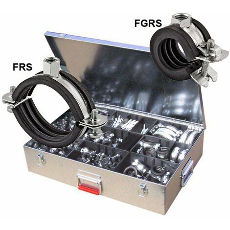 FISCHER Rohrschellen Profikoffer SET, 429 tlg. FGRS, FRS und Stockschrauben + Koffer