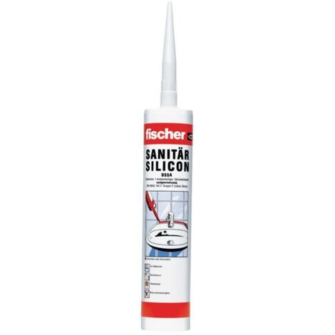 fischer Sanitärsilikon DSSA 310ml dunkelgrau