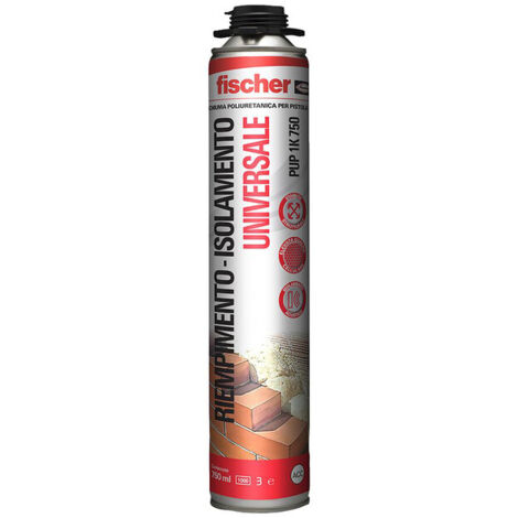 FISCHER SCHIUMA POLIURETANICA UNIV. PIST. 750 ML PUP 1K- 12,0 pz