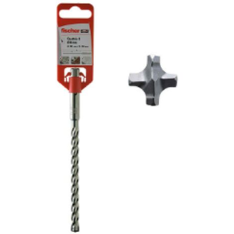 Fischer sds-plus quattric ii 8/100/165 punta in acciaio a 4 taglienti 00549988
