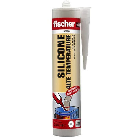 FISCHER Silicone alte temperature SAT 310 ml - rosso (1 Pz.) codice prod: 009271