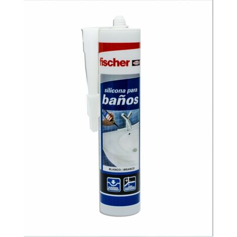 FISCHER Silicone pour Sanitaires Blanc 300ml 20818
