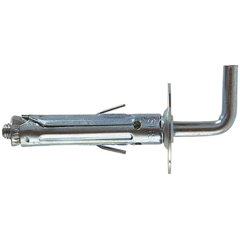 Tassello in acciaio con gancio medio sbs - sbs 9/2 ø mm.9x45 gancio mm.15