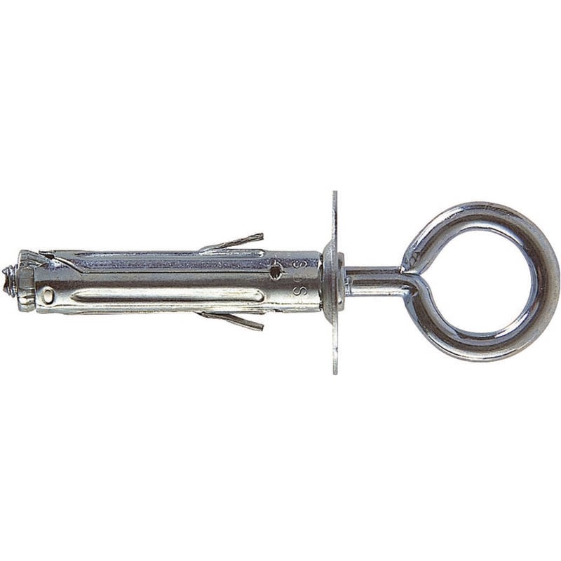Tassello in acciaio con occhiolo chiuso sbs - sbs 9/3 ø mm.9x45 asola occhio mm.14