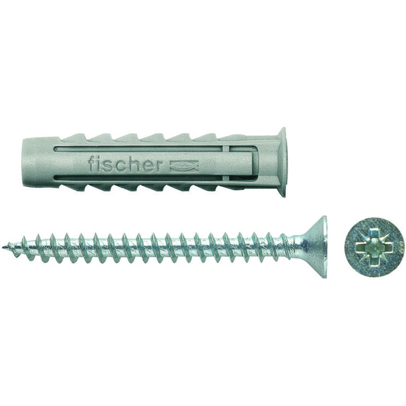 Tassello in nylon con vite sx-s - ø mm.5x30 vite mm.4x30