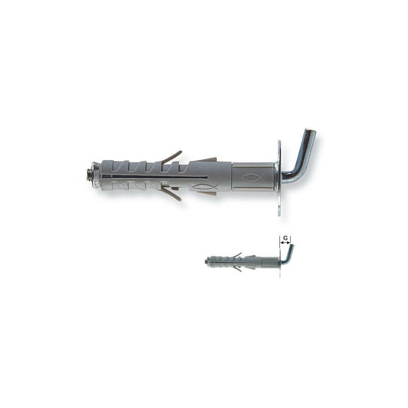 Image of Sb 12/.. k in blister Fissaggio a espansione con accessori sb 12/ 8 k con gancio corto - Fischer