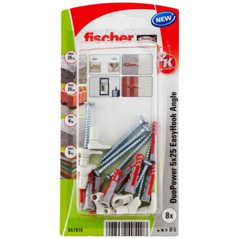 Fischer Tasselli DuoPower Easy Hook Alcayata 5x25