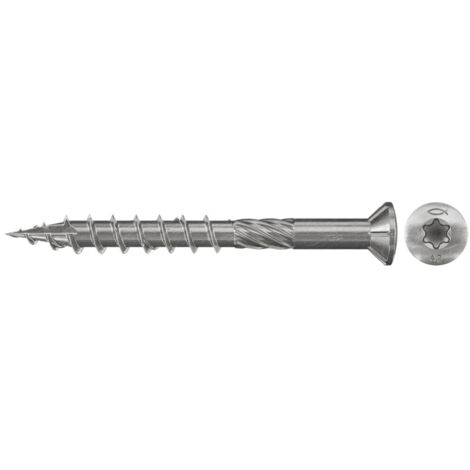 fischer Terrassenschraube 5,0x40 Senkk. A2 TG TX 200 Stk