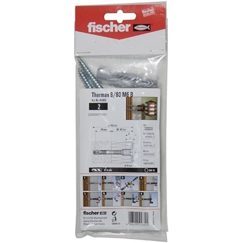 Fischer 512173 TherMax 10/120 M10 Système de montage à distance 180 mm 22 mm 2 pc(s) X135932