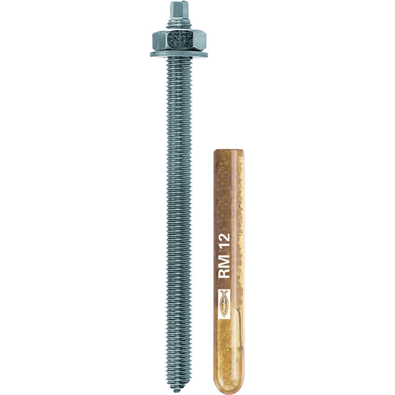 10x tige d'ancrage rg m 12 x 120 mm acier inoxydable A4 - 535011 - Fischer