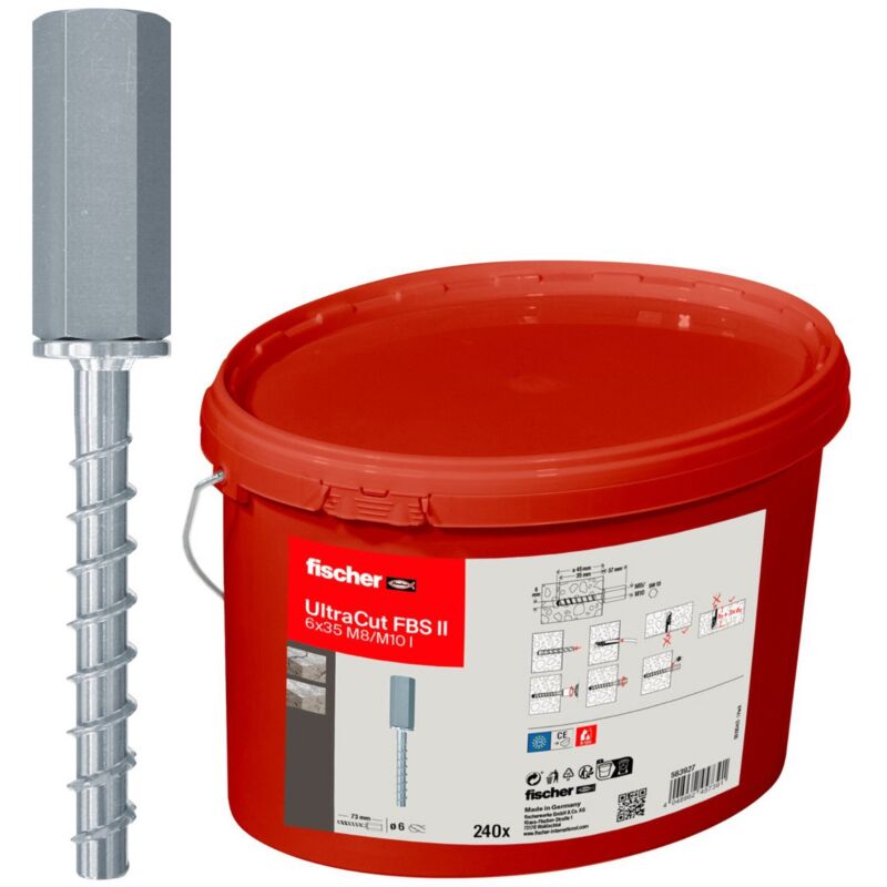 Fischer - UltraCut fbs ii 6x35 M8/M10 i Seau - 563927