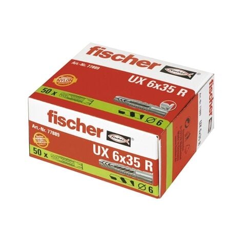 Fischer Haute Performance Universel Bouchons UX6 6 x 35 mm 