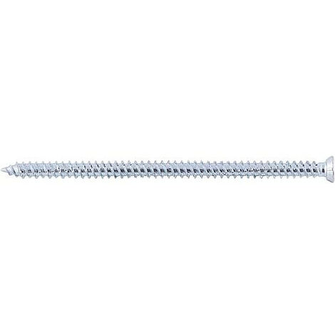 Fischer – Vis à bois 7,5x42 mm – Lot de 100 pièces – Filetage haute profondeur pour montage sans tension – Compatible bois, plastique, aluminium