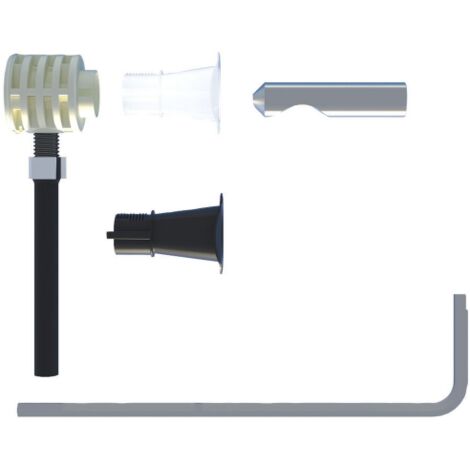 Fischer WB9 B TU Fixation invisible pour sanitaires suspendus avec acce's par le bas charge jusqu'a' 400 kg pour WC et bidet