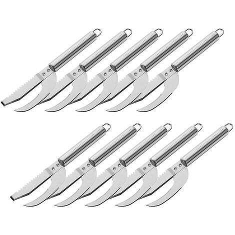 Fischschuppenmesser, zum Schneiden und Kratzen, Grabwerkzeug, Fischschuppenentferner, Fischschäler, Bauch öffnen und Fische ausgraben