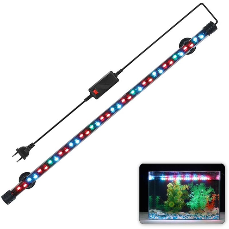 Fish Tank Light Led Aquarium Light Lumieres Submersibles Lumiere Sous-Marine, Lumiere Multicolore Eu