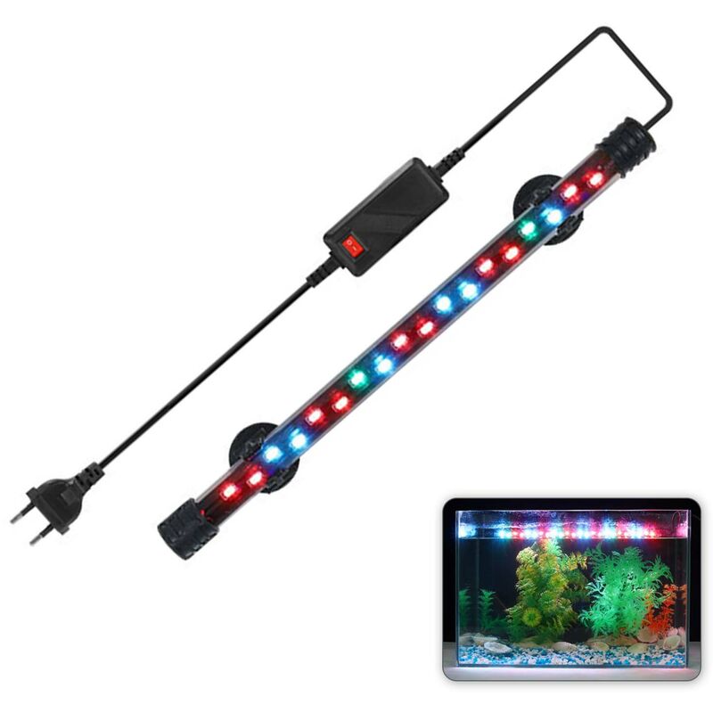 Asupermall - Fish Tank Light Led Aquarium Light Lumieres Submersibles Lumiere Sous-Marine, Lumiere Multicolore Eu