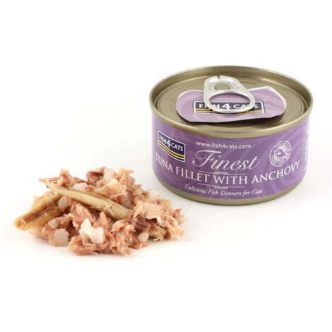 Fish4Cats - Atún con Anchoas - Comida húmeda para gatos 70 g