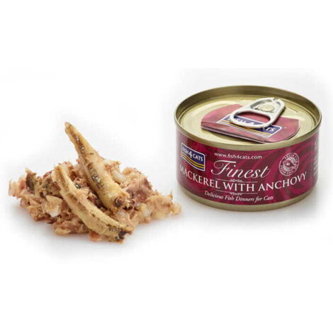 Fish4Cats - Caballa con Anchoas - Comida húmeda para gatos 70 g