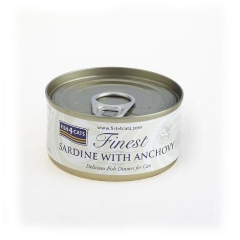 Fish4Cats - Sardine con Acciughe - Cibo umido per gatti 70g
