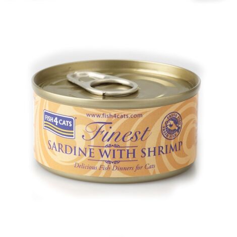 Fish4Cats Sardine con gamberi 70 g