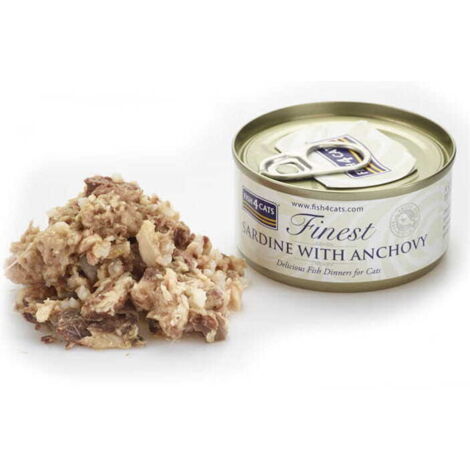 Fish4Cats - Sardinen mit Sardellen - Nassfutter für Katzen 70g
