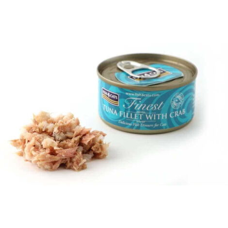 Fish4Cats - Thunfischfilets mit Krabben - Nassfutter für Katzen 70g