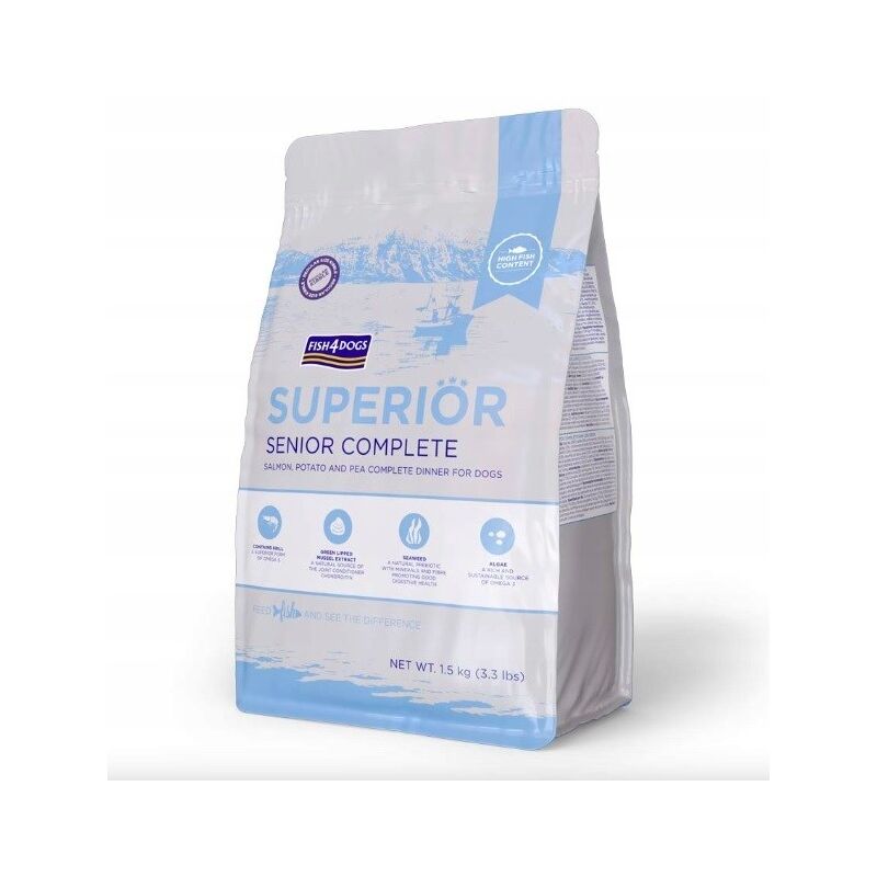 Fisher - Fish4Dogs Contrôle du poids supérieur Grandes races 1,5 kg