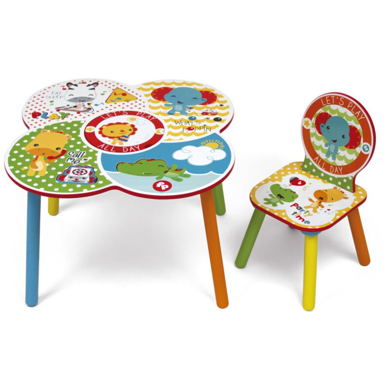 Ensemble de table et chaise en bois Animaux - lets play all day