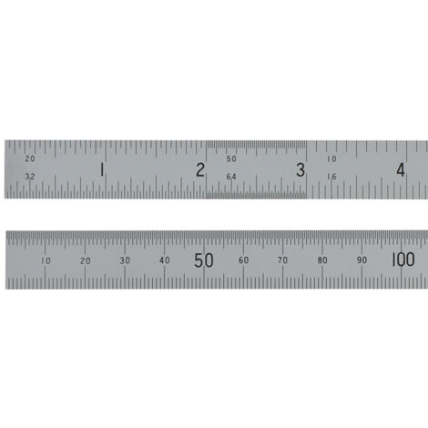 Fisher Satin Chrome Rule 150mm/6in FISC06