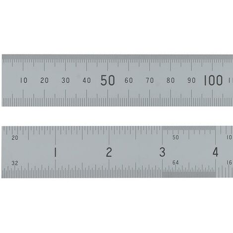 Fisher Satin Chrome Rule 300mm/12in FISC12
