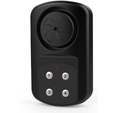 Fishtec – Alarme sans fil pour portes et fenêtres – Étanche IP67 – Capteur magnétique – Alarme 140 dB – Télécommande 15m – Installation simple