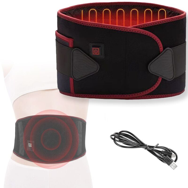Fishtec - Ceinture lombaire chauffante 3 niveaux