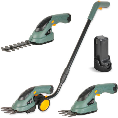 Fishtec – Coupe-bordure taille-haie électrique 2 en 1 sans fil – Batterie lithium-ion 3,6 V – Autonomie 40 min – Largeur de coupe 115 mm - HAIE 2 EN