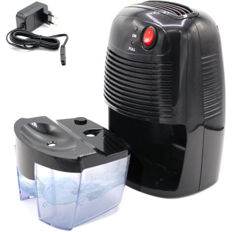 Fishtec – Déshumidificateur compact 500ml – Déshumidification 250ml/jour – Silencieux < 40dB – Économie d'énergie 22.5W – Pour espaces jusqu'à 20m²