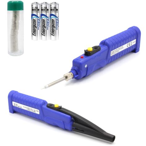 FISHTEC - Fer souder sans fil 8W 450°C, 32g, piles AA