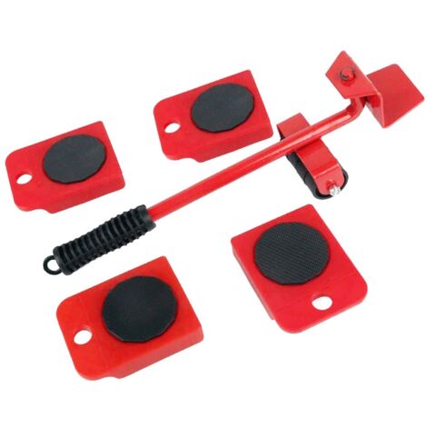 FISHTEC - Kit déménagement meubles 150 kg, levier, 4 patins