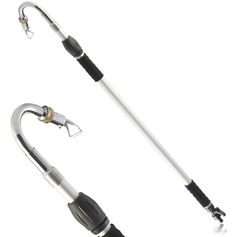 Fishtec – Lance télescopique pour pulvérisateur – Manche aluminium 99-176 cm – Hauteur de travail 3,5 m – Raccord universel pour tuyau d'arrosage