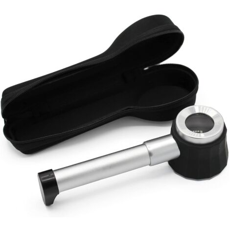 Fishtec – Loupe de précision 10X – Grossissement 10X – Rétroéclairage LED – Ø 9,2 cm pour lecture sans effort