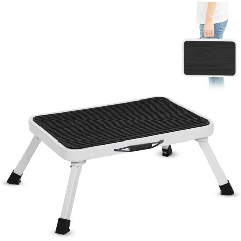 Fishtec – Marchepied pliant antidérapant 150 kg – Acier et caoutchouc – Dimensions 46 x 32 x 17 cm – Léger et transportable