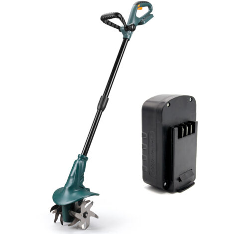 Fishtec – Motobineuse électrique sans fil 18V – Batterie lithium 1.3Ah incluse – Largeur de travail 20 cm – Double poignée ergonomique