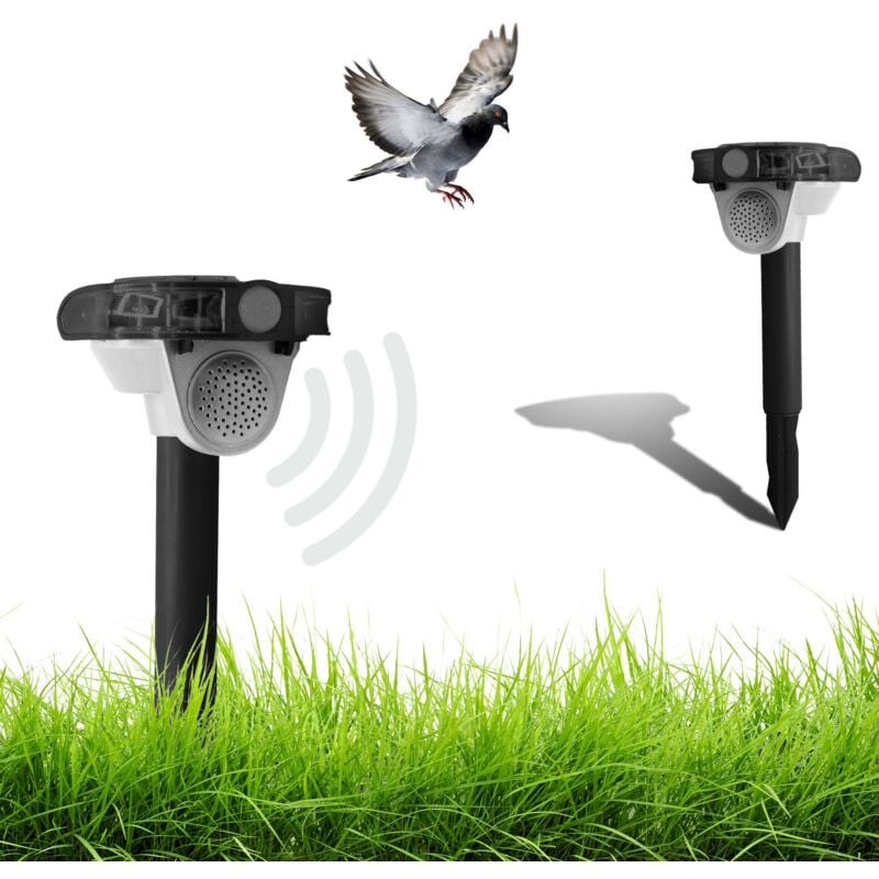 Fishtec - Chasse oiseaux Flash 270° + Détection de Mouvement