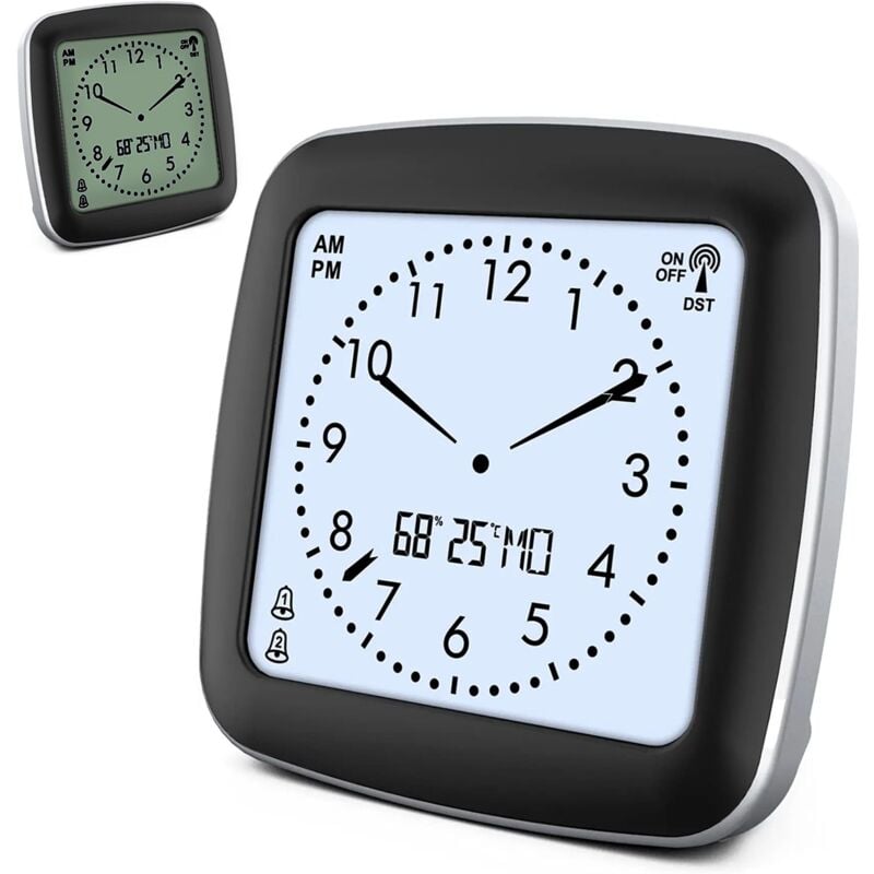 Fishtec - Réveil Affichage Aiguilles Digitales