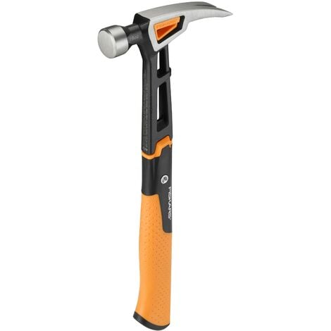 FP Fiskars 1020213 Anti Shock IsoCore Finishing Hammer 16oz Rip Claw 13.5 Inch