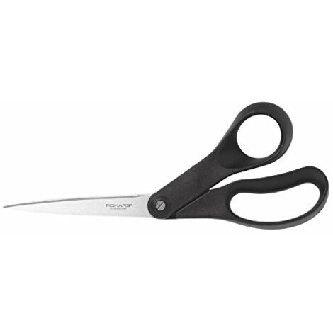 Fiskars 1023817 Forbici da cucina Mancini, Destrimani 210 mm Nero