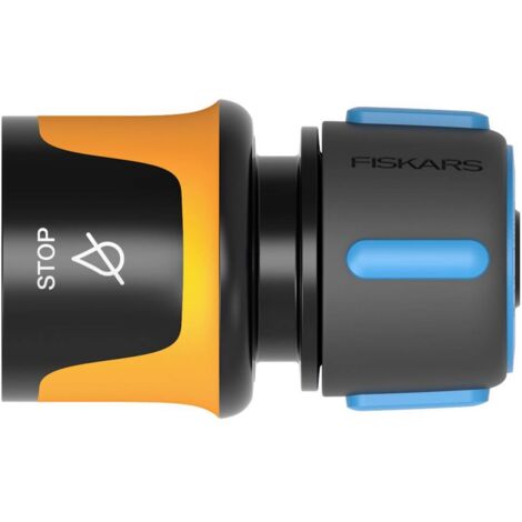 Fiskars 1027079 Raccordo per tubi dell'acqua 13 mm (1/2) - 15 mm (5/8) Acquastop