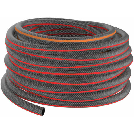 Fiskars 1027111 Gartenschlauch 50 Meter schwarz rot