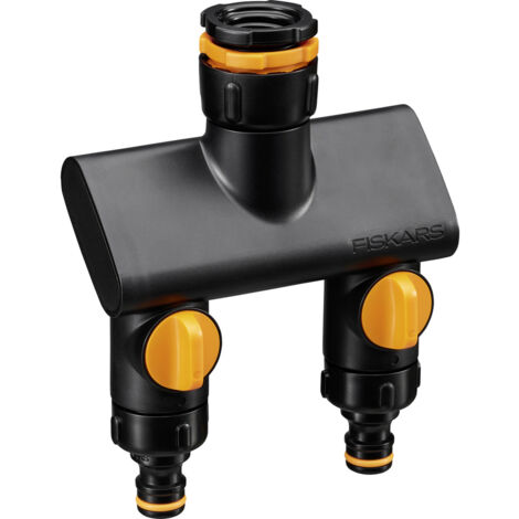 Fiskars 1070577 Comfort 2-Wege-Verteiler mit Regulierventil