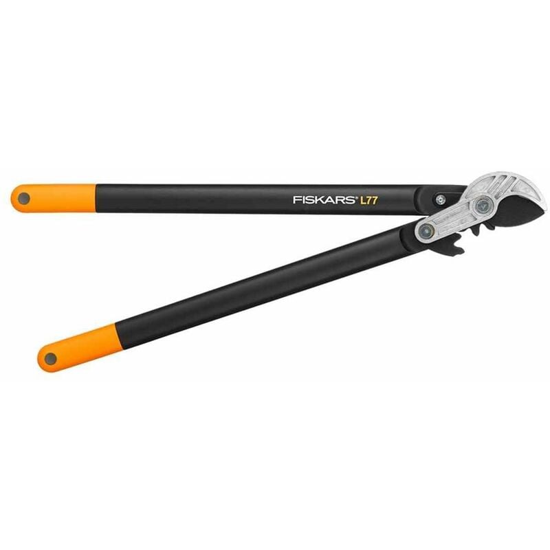 

Fiskars Podadera con yunque para madera seca y dura, Sistema de cremallera PowerGear II, Diámetro de corte: 5 cm, Cuchillas de acero templado con