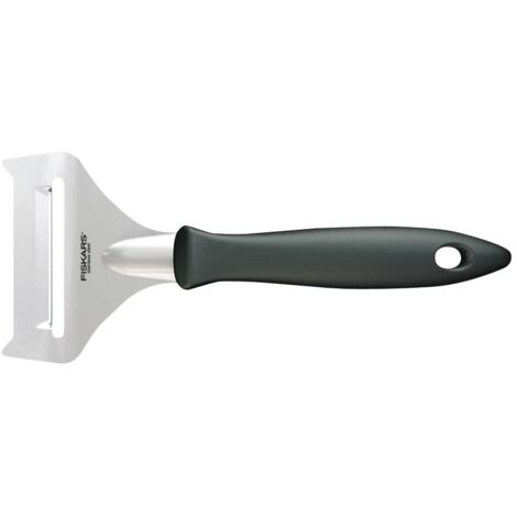 Fiskars Affetta-Formaggio a Pasta Molle, Lunghezza Totale: 17,7 cm, Essential, Acciao Inox / Plastica PP, Nero, 1065588